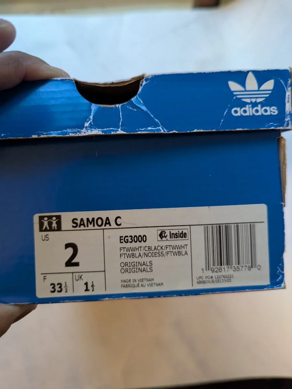 Adidas Black & White Samoas (Brand New)